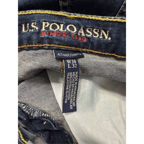 U.S. Polo Association Men’s 5 Pocket Classic Jeans Sz. 38/32 Stretch - Picture 6 of 6